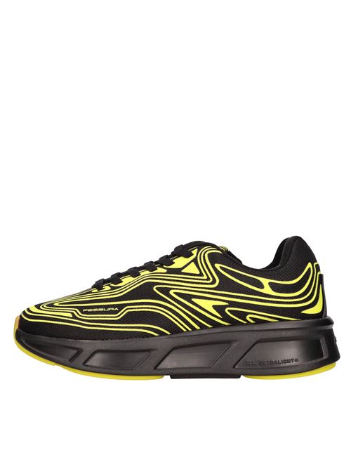 Sneakers modello SHOES REFLEX#01 in tessuto FESSURA | SHOES RUNFLEX #01NERO-LIME